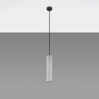Sollux Lighting LUVO LED pendant lamp, GU10 socket, concrete Grey, IP20, 220-230V, 300mm height, CE certified