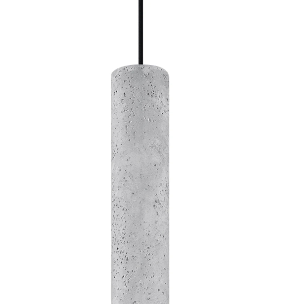 Sollux Lighting LUVO LED pendant lamp, GU10 socket, concrete Grey, IP20, 220-230V, 300mm height, CE certified