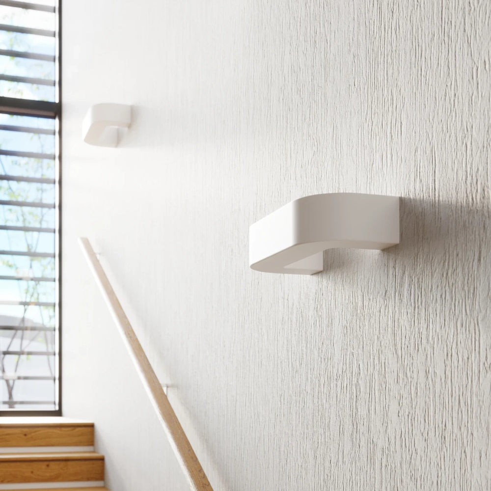 Sollux Lighting MAGNET Wandleuchte, Keramik, E27-Fassung, 220-240V, IP20, Oberfläche in Mattgold Messing