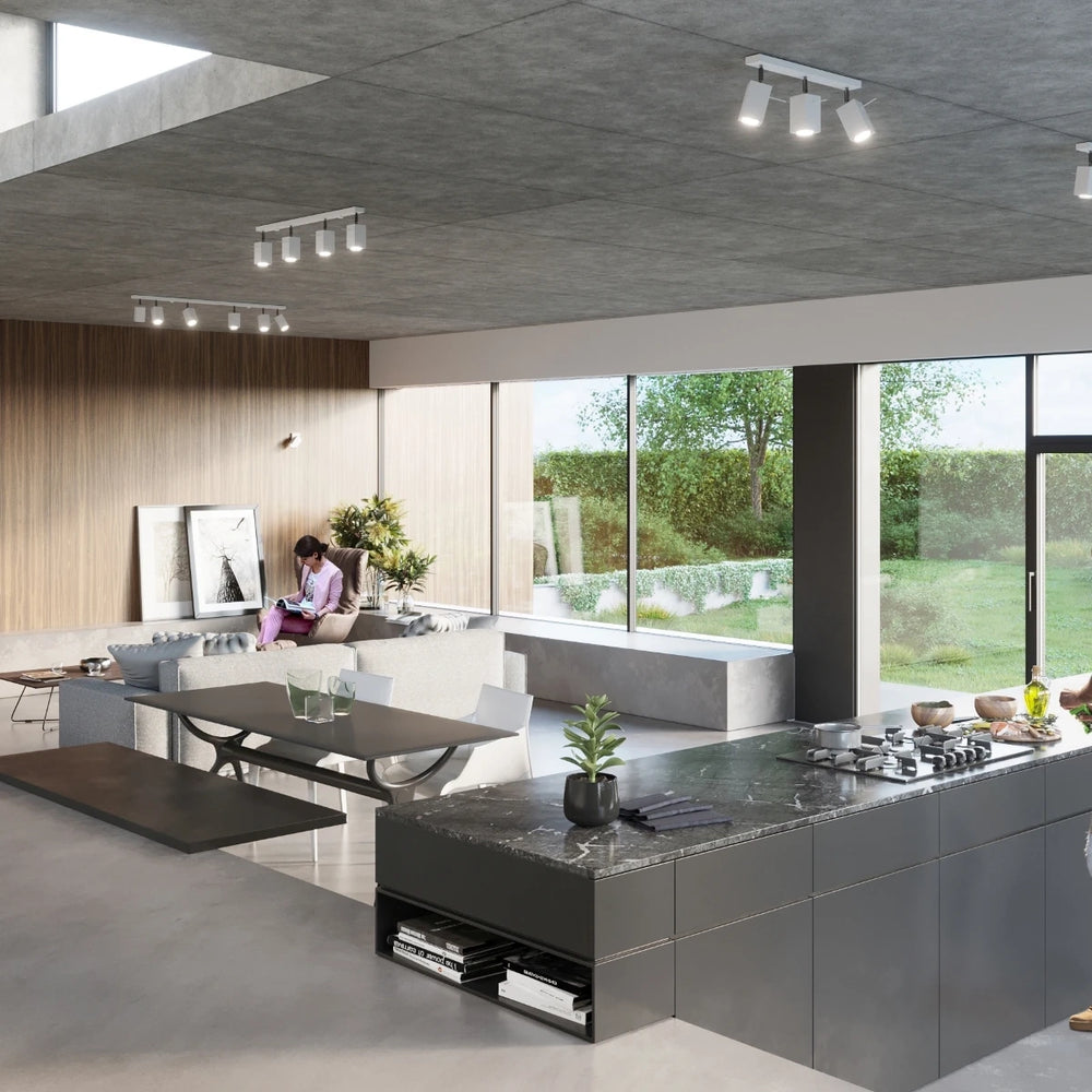 Sollux Lighting MERIDA LED Deckenstrahler Weiß, 4 x GU10, IP20, Aluminium, 220-240V, CE RoHS