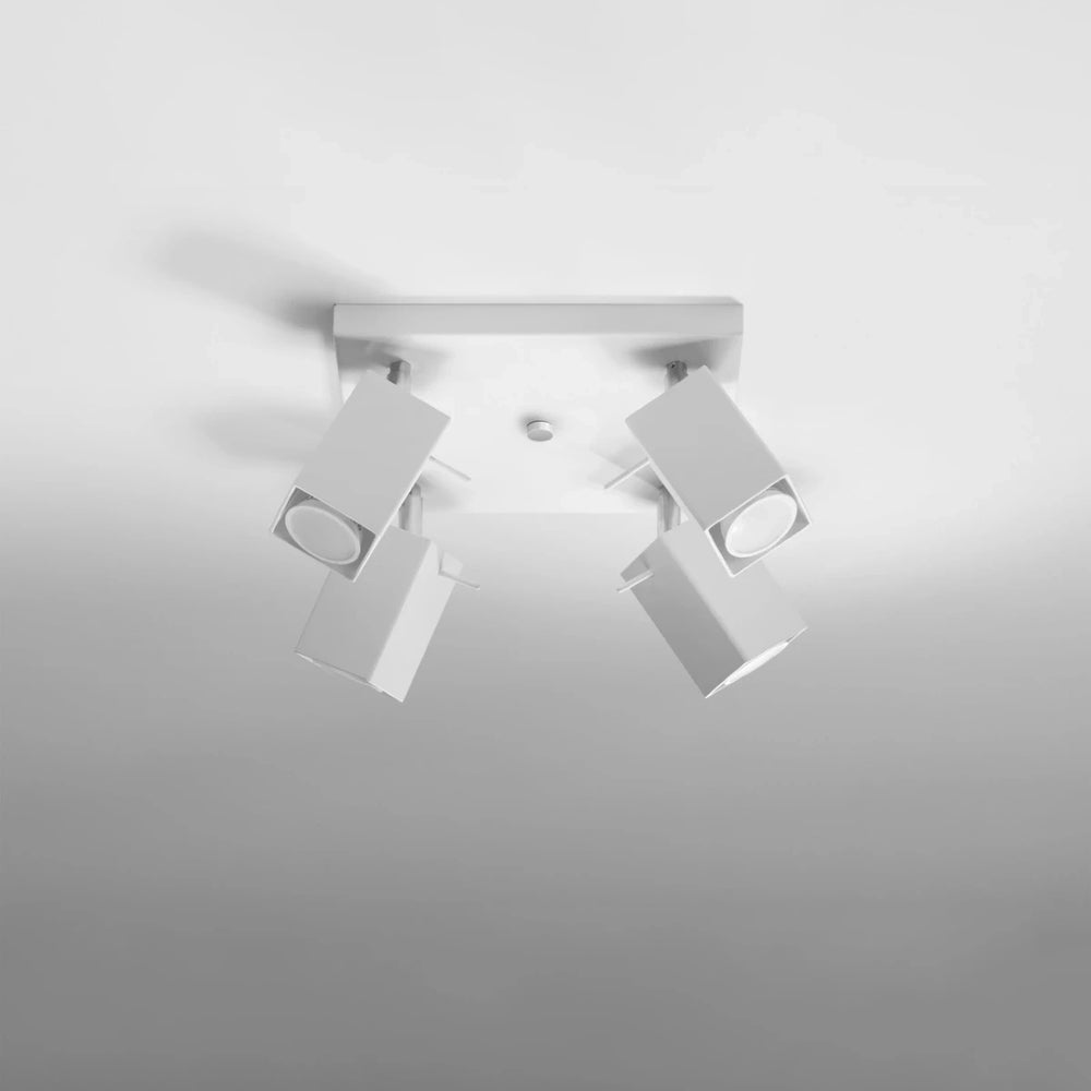 Sollux Lighting MERIDA LED Deckenstrahler Weiß, 4 x GU10, IP20, Aluminium, 220-240V, CE RoHS