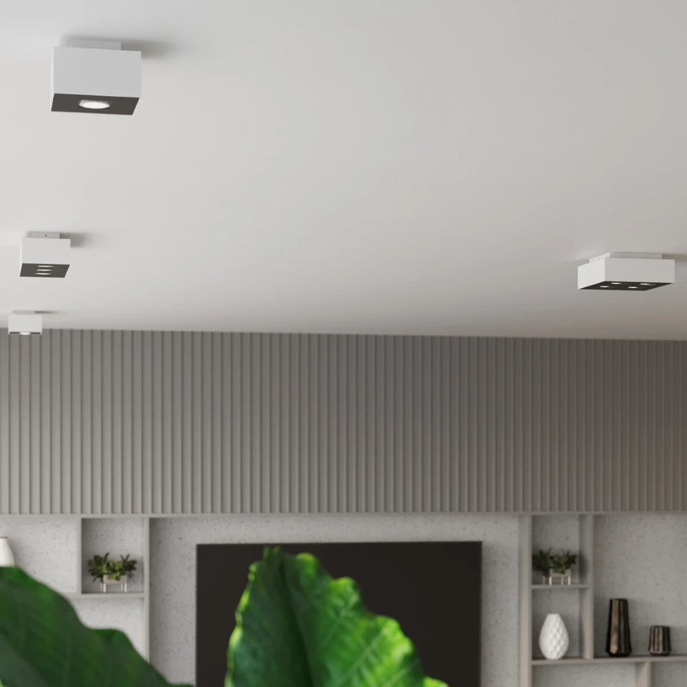 Sollux Lighting MONO 2 LED ceiling spotlight White, aluminium, IP20, 220-240V, CRI 80, 50W max, CE RoHS
