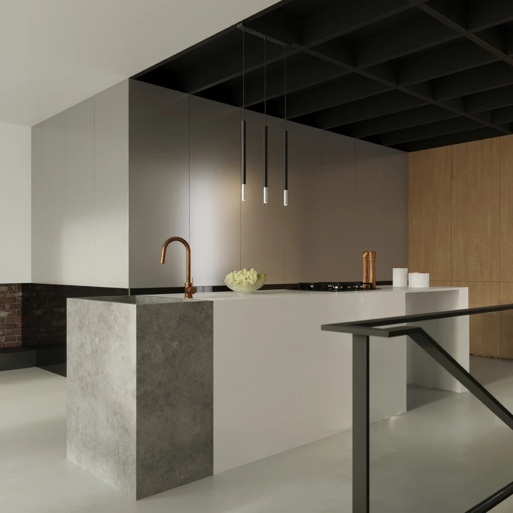 Sollux Lighting MOZAICA LED pendant lamp Black Chrome, G9 socket, IP20, 1000mm height, CE certified