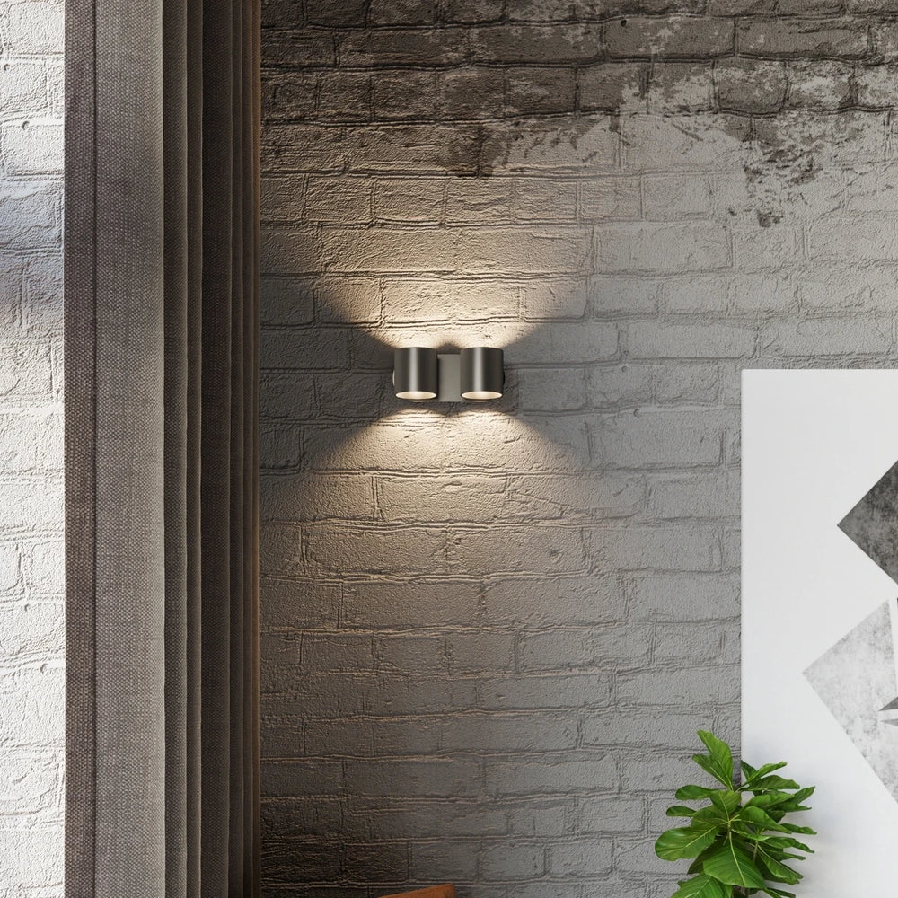 Sollux Lighting ORBIS 2 Wandleuchte Schwarz, LED-kompatibel, IP20, Aluminium, 220-240V, max 50W, CE RoHS