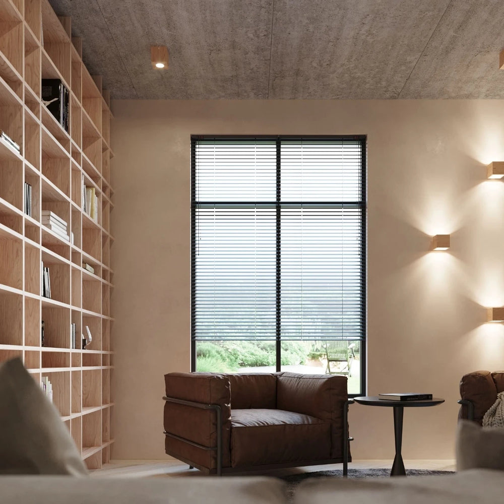 Sollux Lighting QUAD ceiling spotlight natural wood, GU10 socket, IP20, 230V, 100x100mm