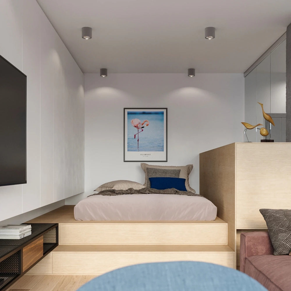 Sollux Lighting TIUBE ceiling spotlight, LED ready, IP20, 220-240V, 50W max, Matte Gold Aluminum