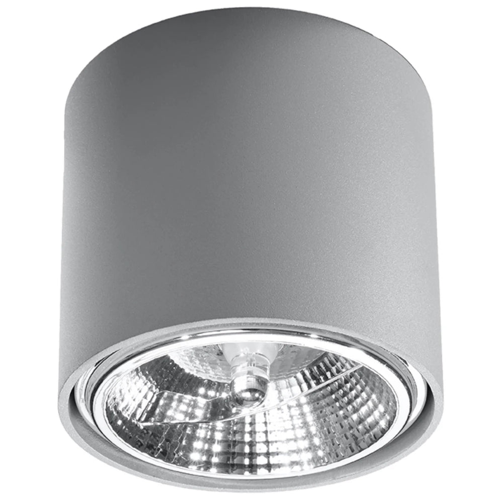 Sollux Lighting TIUBE ceiling spotlight, LED ready, IP20, 220-240V, 50W max, Matte Gold Aluminum