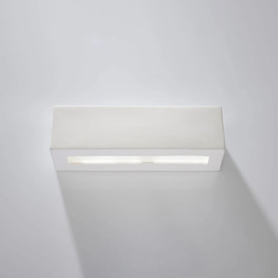 Sollux Lighting VEGA Keramik-Wandleuchte, LED-kompatibel, IP20, E27 max. 50W, Oberfläche in mattgoldenem Messing