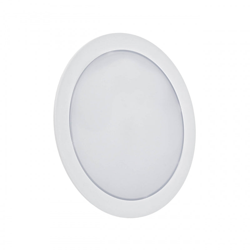 Spectrum ALGINE 2in1 LED downlight 12W 3000K 1200 lumens 230V IP20 round surface or recessed White