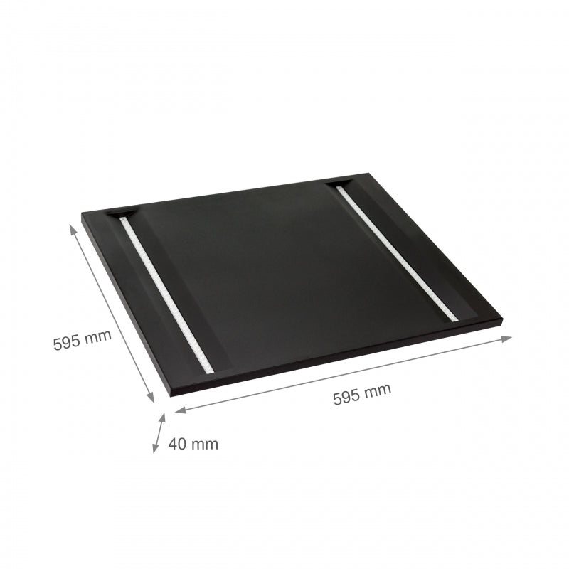 Spectrum ALGINE LINE LED-Deckenpanel 44W 4000K 5300 Lumen IP20 600x600mm Schwarz UGR<16 CRI>80