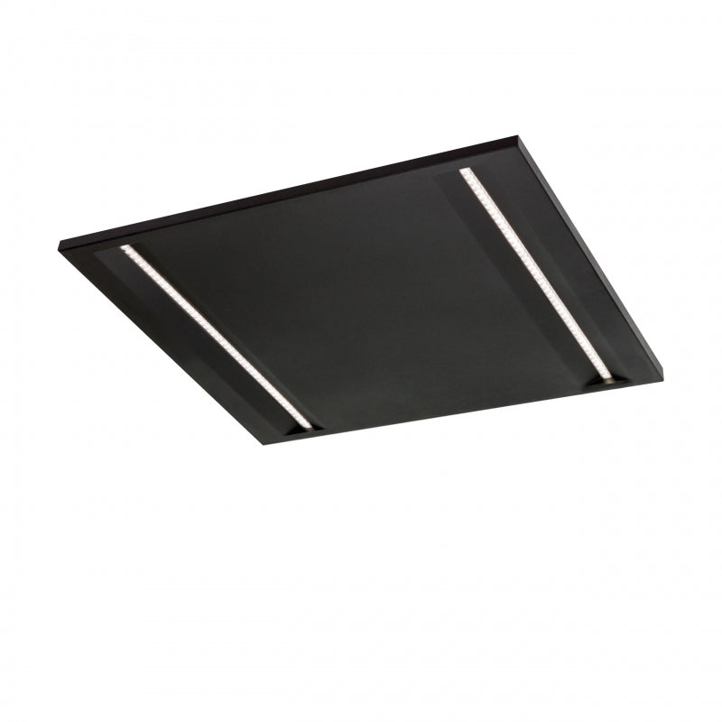 Spectrum ALGINE LINE LED-Deckenpanel 44W 4000K 5300 Lumen IP20 600x600mm Schwarz UGR<16 CRI>80