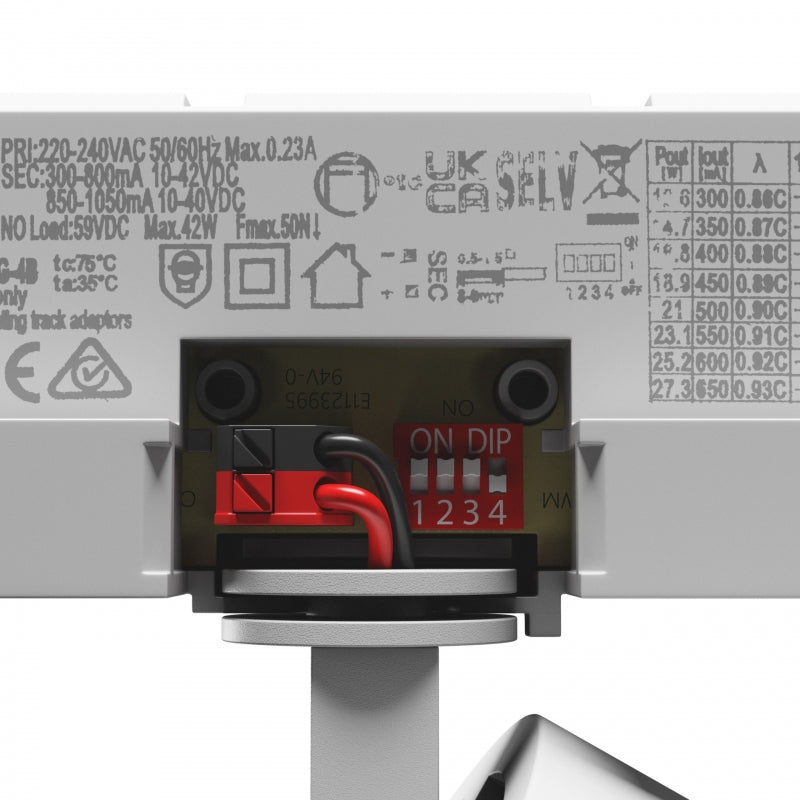 Spectrum ARTEMIDA Maxi LED Strahler 12-42W 3000K 4500 Lumen CRI>90 IP20 Weiß 3-Phasen