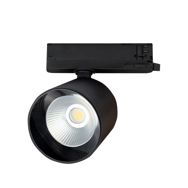 Spectrum ARTEMIDA Maxi LED Stromschienenstrahler 3-Phasen 12-42W 3000K 4500 Lumen CRI>90 IP20 Schwarz Aluminium