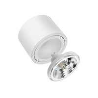 Spectrum CHLOE AR111 GU10 LED Ceiling Light, Adjustable Round White, Surface Mounted, IP20 20W Max
