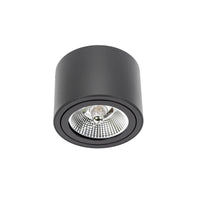 Spectrum CHLOE AR111 GU10 LED Deckenleuchte, IP20, rund verstellbares schwarzes Aluminiumgehäuse, 20W max 250V