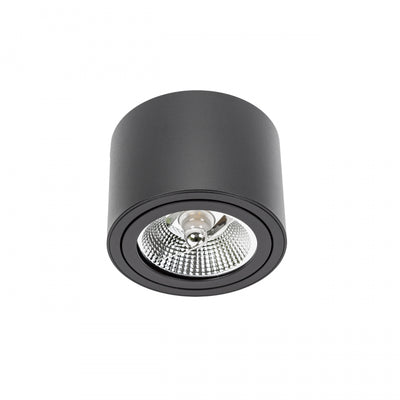 Spectrum CHLOE AR111 GU10 LED ceiling light, IP20, round adjustable Black aluminum housing, 20W max 250V