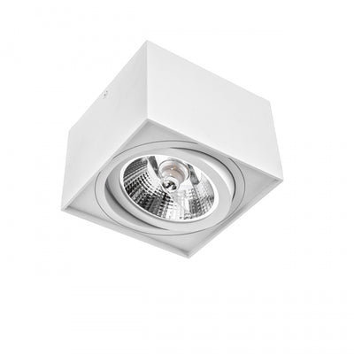Spectrum CHLOE AR111 GU10 LED Anbau-Deckenleuchte, IP20 Weißes Aluminiumgehäuse, 20W max 250V