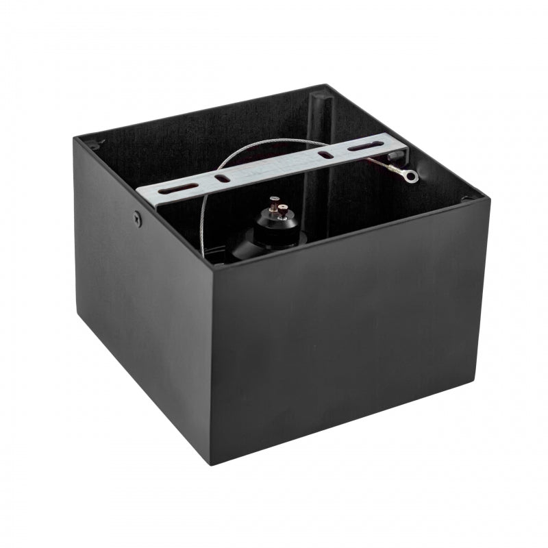 Spectrum CHLOE AR111 GU10 surface-mounted LED luminaire, 20W max, IP20, Black aluminum ceiling light