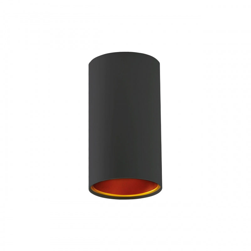 Spectrum CHLOE GU10 LED-Spot Aufbauleuchte, 10W max, IP20, Schwarz Gold, 250V, Aluminiumgehäuse