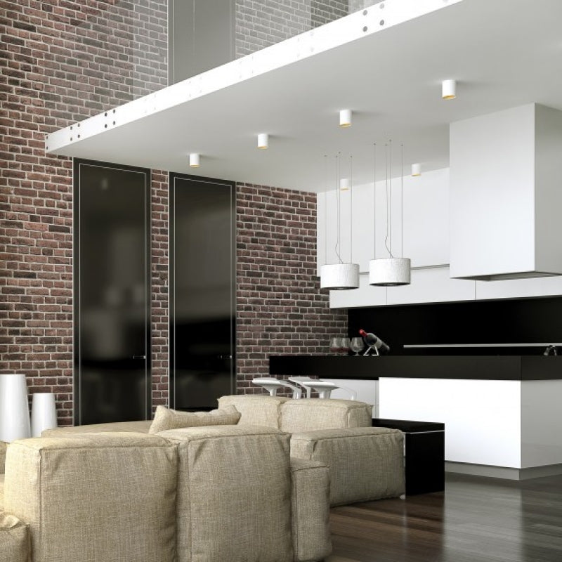 Spectrum CHLOE GU10 surface-mounted LED spot, White Golden tube, IP20, 250V, aluminum body, indoor ceiling light