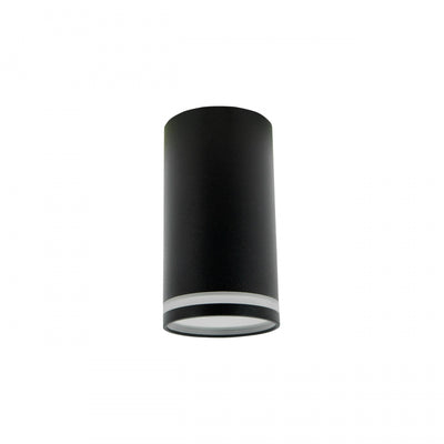 Spectrum CHLOE Mini Ring surface-mounted ceiling luminaire GU10 230V IP20 Black aluminum 55x107mm