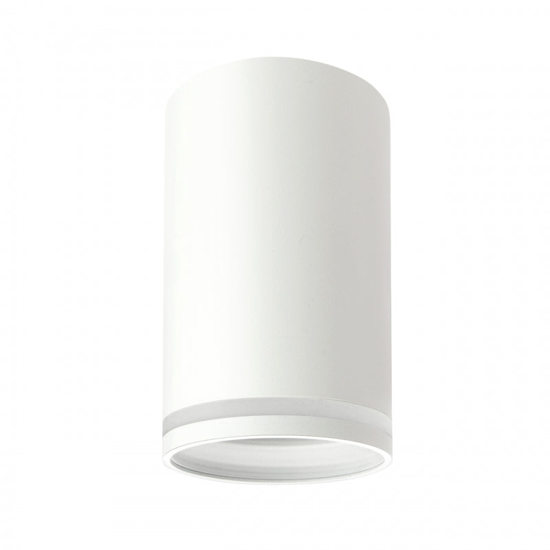 Spectrum CHLOE Mini Ring Aufbau-GU10-Deckenleuchte 230V IP20 Weiß Aluminium Ø55x107mm
