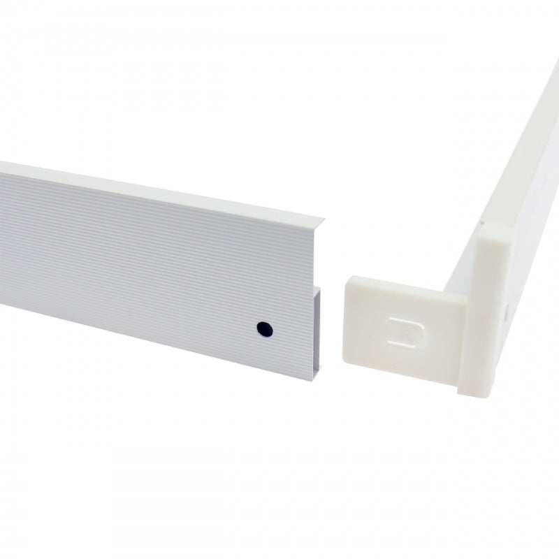 Spectrum frame for surface mounted ALGINE 620x620mm luminaire, aluminum and plastic, slim 43mm profile