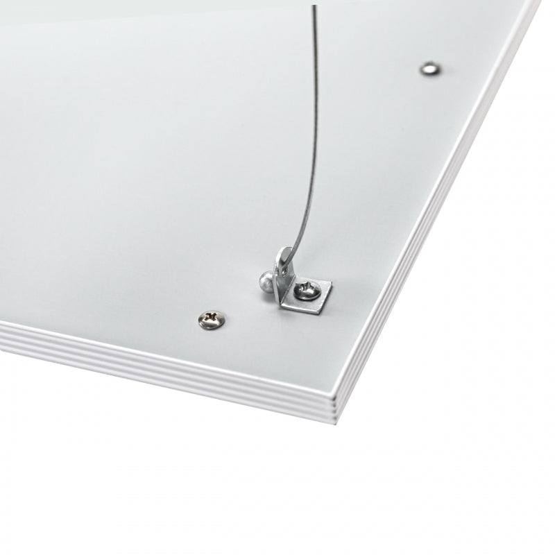 Spectrum hanging ropes for suspension luminaire ALGINE 600x600mm or 300x1200mm, 1m steel, silver, 4 pieces