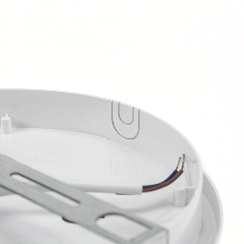 Spectrum LED 20W ceiling lamp IP54 230V 4000K neutral white round PIR sensor 2300 lumens White