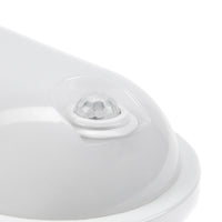 Spectrum LED 20W IP54 230V ovale Deckenleuchte mit PIR-Sensor 4000K 2300 Lumen Weißes Gehäuse