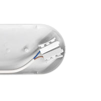 Spectrum LED 20W IP54 230V ovale Deckenleuchte mit PIR-Sensor 4000K 2300 Lumen Weißes Gehäuse