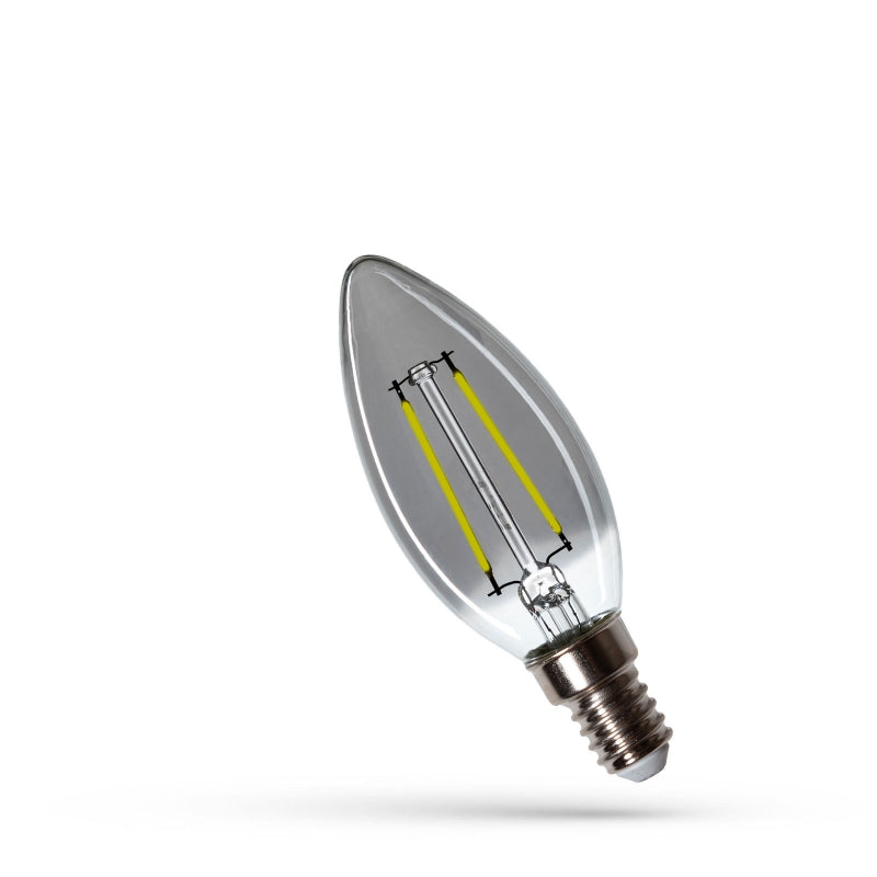 Spectrum LED Candle C35 E14 3W 230V 4000K 150 lumens 300° beam angle non dimmable warm white bulb