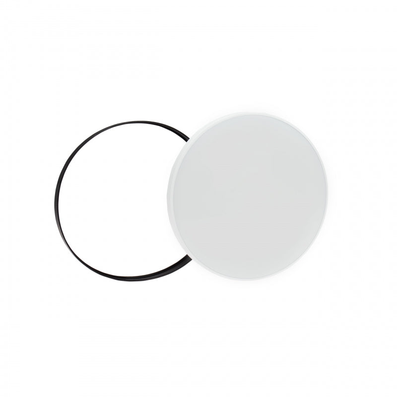 Spectrum LED ceiling light 32W 6000K 230V IP54 round White Black 3450 lumens 115° beam surface mount
