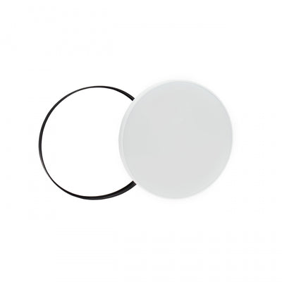 Spectrum LED ceiling light 32W 6000K 230V IP54 round White Black 3450 lumens 115° beam surface mount