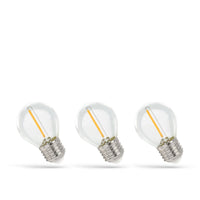 Spectrum LED E27 Glühbirne 1W 230V 2700K Warmweiß Klarglas 60 Lumen 300° Abstrahlwinkel 3er-Pack