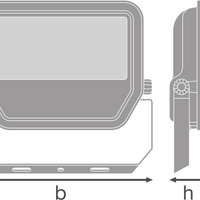 Spectrum LED Strahler GEN 4 Schwarz 41W 6000 Lumen 6500K IP66 symmetrischer Lichtkegel ersetzt 100W