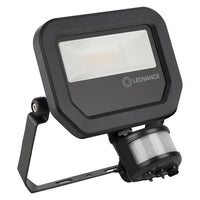 Spectrum LED Strahler mit Sensor Schwarz 10W 1100 Lumen 3000K IP65 breiter Lichtkegel Außenbeleuchtung