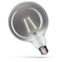 Spectrum LED Globus G125 E27 230V 4.5W 4000K Neutralweiß COG-Filament Rauchglas Schwarzer Schimmer