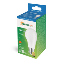 Spectrum LED GLS A60 bulb E27 7W 230V 6000K cold white 620 lumens 270° beam non dimmable