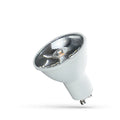 Spectrum LED GU10 230V 6W Neutral White 4000K Spot Light Bulb, 10° Beam, 480 lumens, IP20, CRI 80