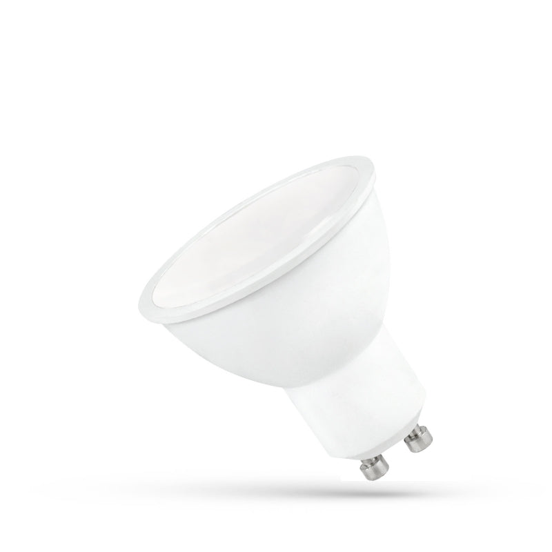 Spectrum LED GU10 Lampe 230V 6W 4000K neutralweiß 520 Lumen 120° Abstrahlwinkel mit milchiger Abdeckung