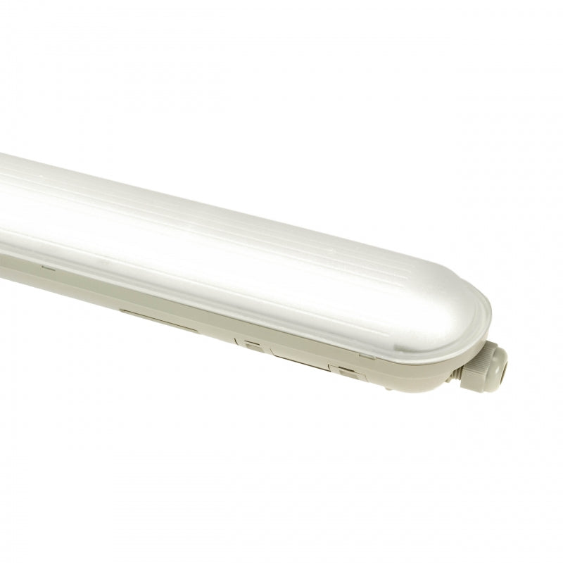 Spectrum LED LIMEA GIGANT Hermetisch 1200mm 38W 6000K 230V IP65 IK10 Kaltweiß Decken- oder Pendelleuchte Grau