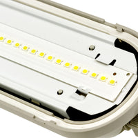 Spectrum LED LIMEA GIGANT Hermetisch 1200mm 38W 6000K 230V IP65 IK10 Kaltweiß Decken- oder Pendelleuchte Grau