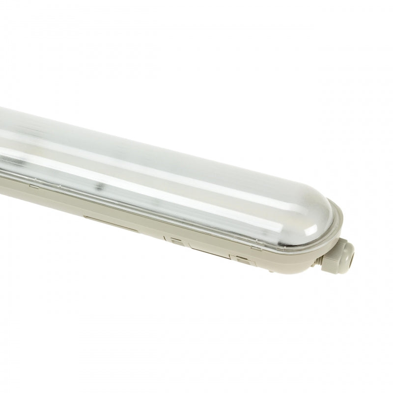 Spectrum LED LIMEA GIGANT Hermetisch 1200mm 38W 6000K 230V IP65 IK10 Kaltweiß Decken- oder Pendelleuchte Grau