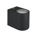 Spectrum LED Wandleuchte halbrund Schwarz, GU10 Fassung, IP44 Außenwandleuchte 230V
