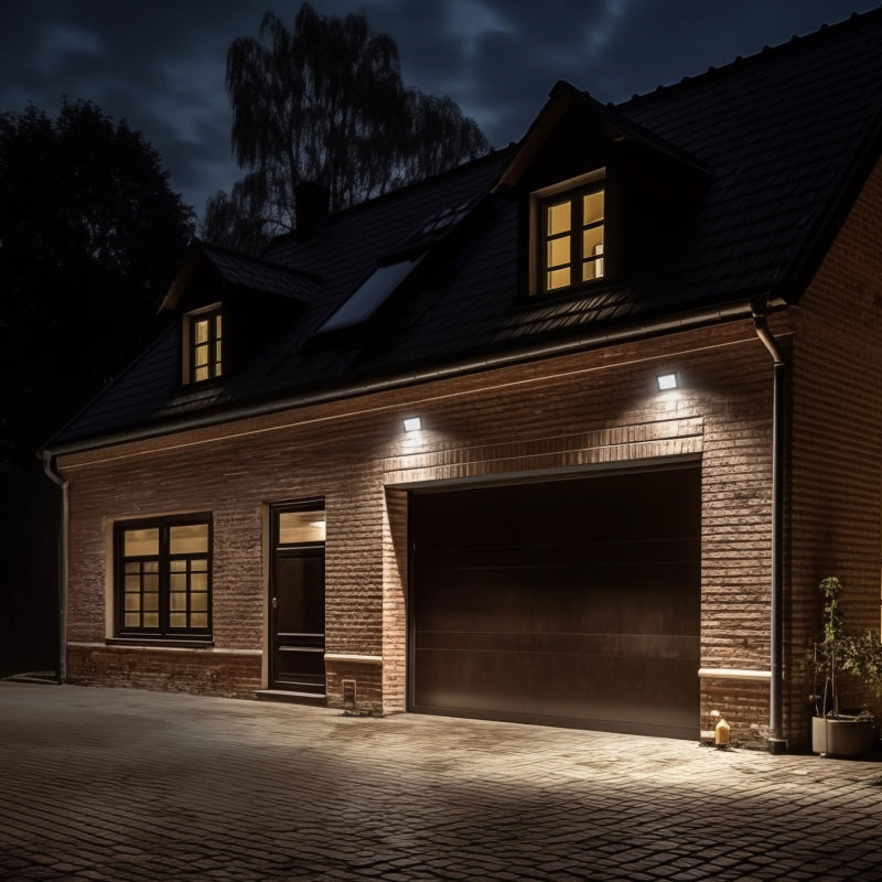 Spectrum NOCTIS LUX 4 LED-Strahler 10W 4000K 750 Lumen 230V IP65 IK07 Schwarz Außenbereich