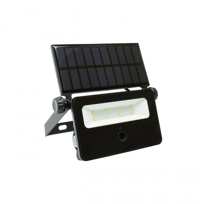 Spectrum NOCTIS SOLARIS MINI LED floodlight 2W 6000K 200 lumens IP65 Black with PIR motion sensor solar powered