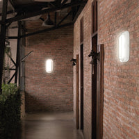 Spectrum PASTILO LED Oval Surface Light 10W CCT 230V 120° IP54 IK10 White Housing for Indoor Outdoor Use