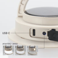 Spectrum SOLARA Campo LED Campinglampe 2W 3000K-6500K IP20 USB-C solar wiederaufladbare Powerbank