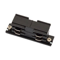 Spectrum SPS 2 connector straight Black, 230V, IP20 aluminum housing for indoor track lighting